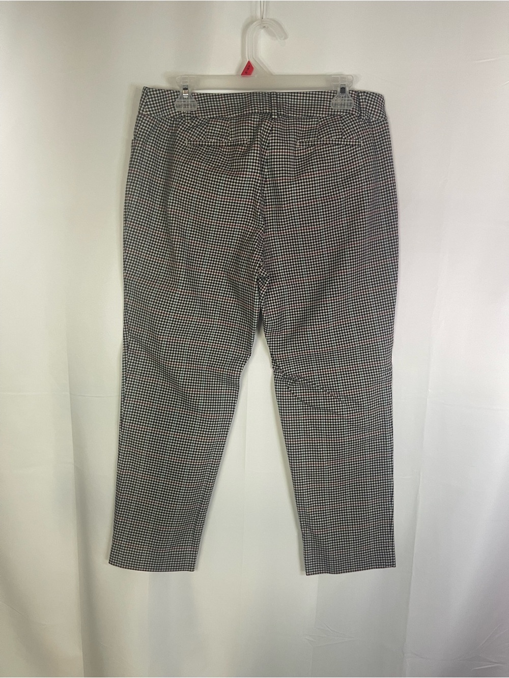Talbots Black and White Cropped Houndstooth Ankle Pants - Picture 6 of 8